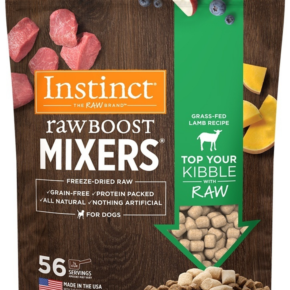 Instinct Raw Boost Grain Free Lamb Formula Freeze Dried Boost Mixers Dog Food Topper