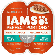 Load image into Gallery viewer, Iams Perfect Portions Healthy Adult Tuna Pate Wet Cat Food Tray