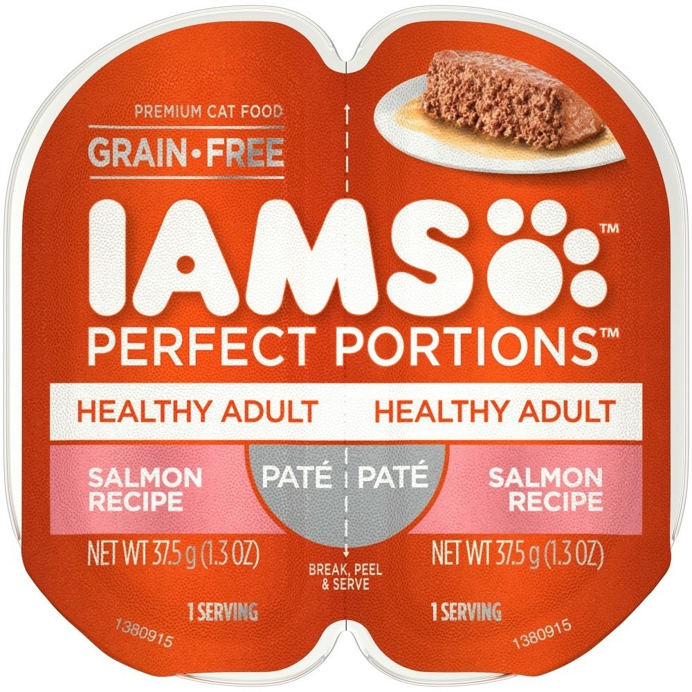 
                  
                    Iams Perfect Portions Healthy Adult Salmon Pate Wet Cat Food Tray
                  
                