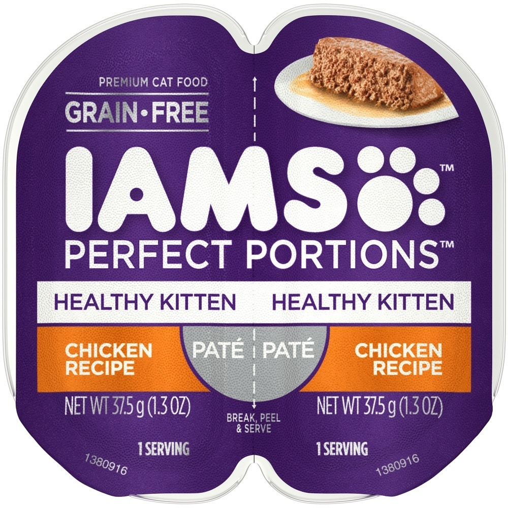 
                  
                    Iams Perfect Portions Healthy Kitten Chicken Pate Wet Cat Food Tray
                  
                