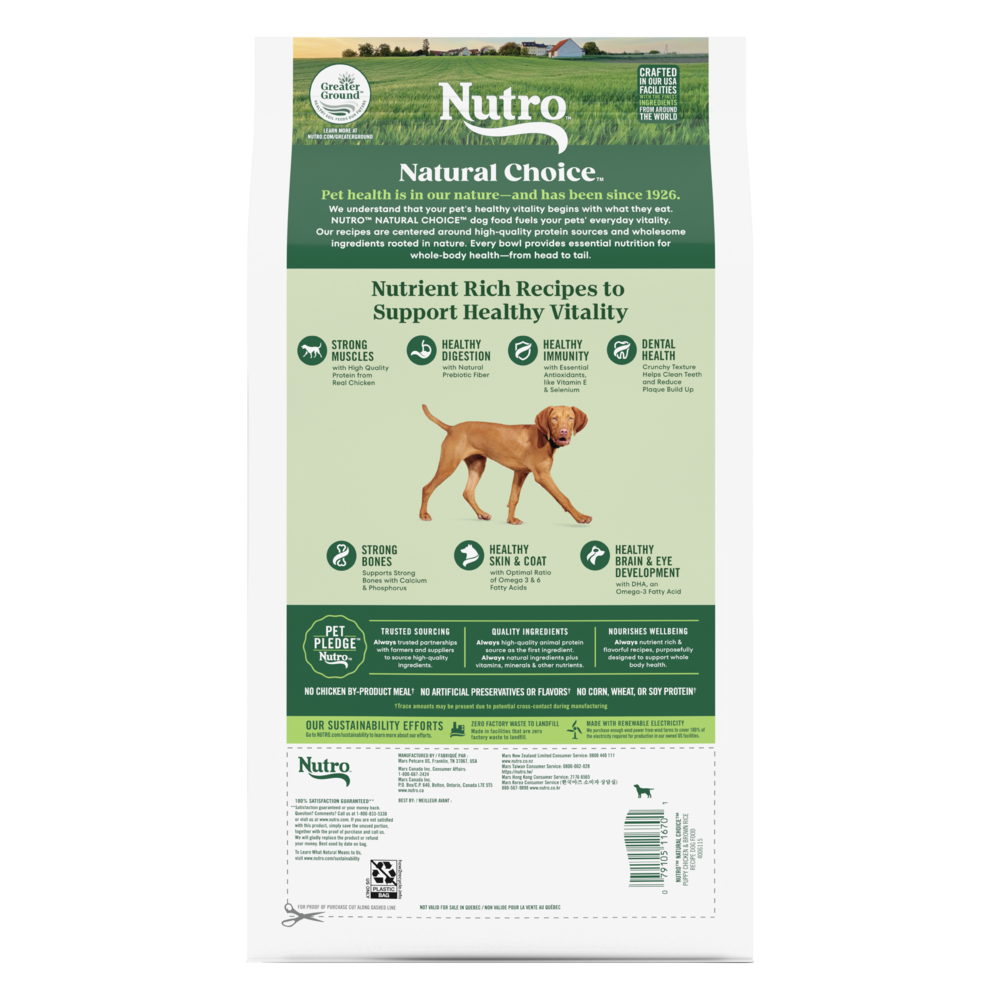 Nutro Wholesome Essentials Puppy Farm-Raised Chicken, Brown Rice & Sweet Potato Dry Dog Food