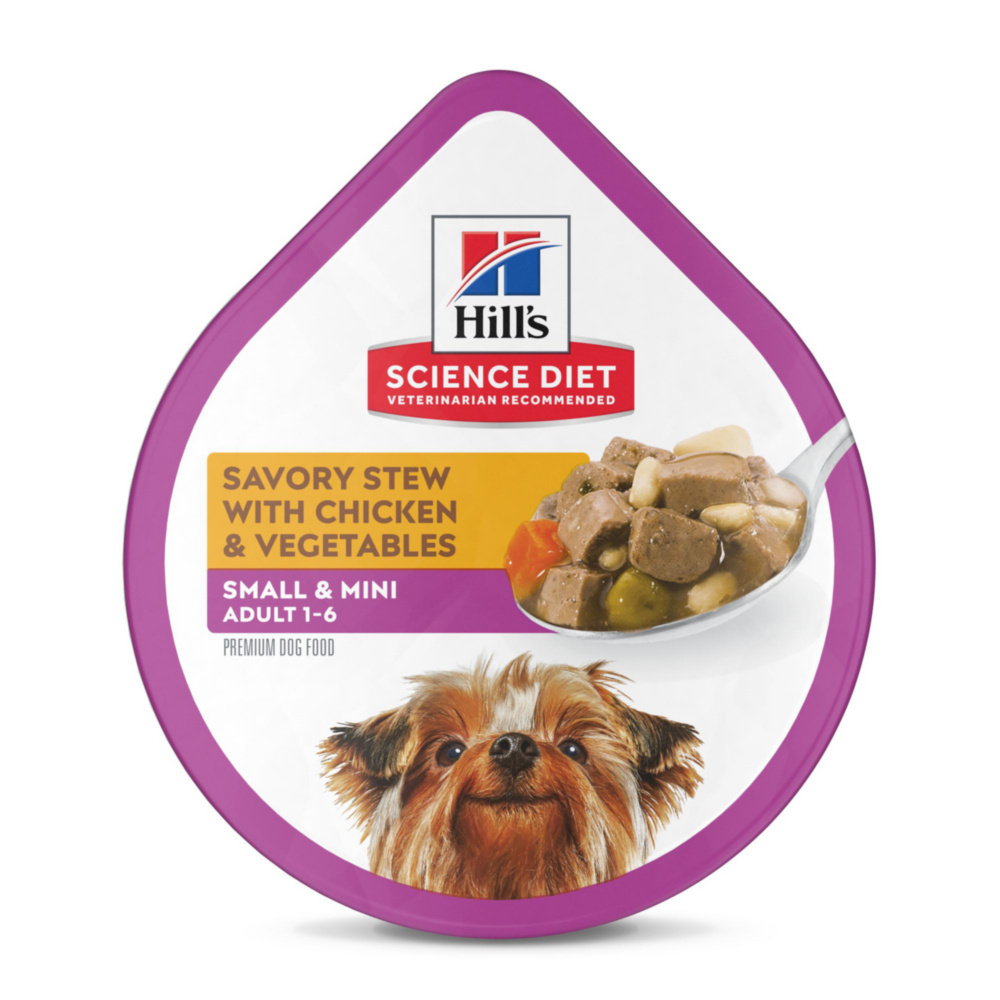 Hill's Science Diet Adult SM Paws Savory Stew with Chicken & Vegetables Dog Food Trays