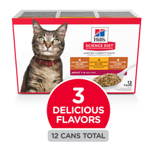 Load image into Gallery viewer, Hill&#39;s Science Diet Adult Savory Entree Variety Pack Canned Cat Food