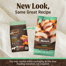 Load image into Gallery viewer, Merrick Senior Dry Dog Food Real Chicken &amp; Sweet Potato Grain Free Dog Food Recipe