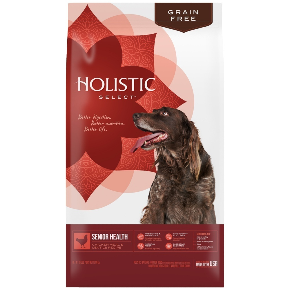 
                  
                    Holistic Select Natural Grain Free Senior Chicken Meal and Lentil Dry Dog Food
                  
                