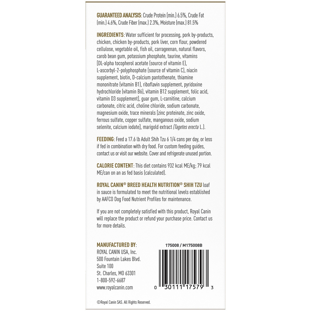 
                  
                    Royal Canin Breed Health Nutrition Adult Shih Tzu Canned Dog Food
                  
                