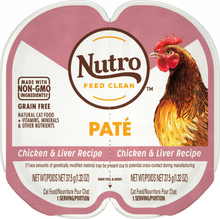 Load image into Gallery viewer, Nutro Perfect Portions Adult Grain Free Chicken &amp; Liver Pate Wet Cat Food Trays