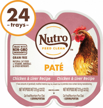 Load image into Gallery viewer, Nutro Perfect Portions Adult Grain Free Chicken &amp; Liver Pate Wet Cat Food Trays