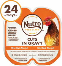 Load image into Gallery viewer, Nutro Perfect Portions Grain Free Cuts In Gravy Real Chicken Recipe Wet Cat Food Trays