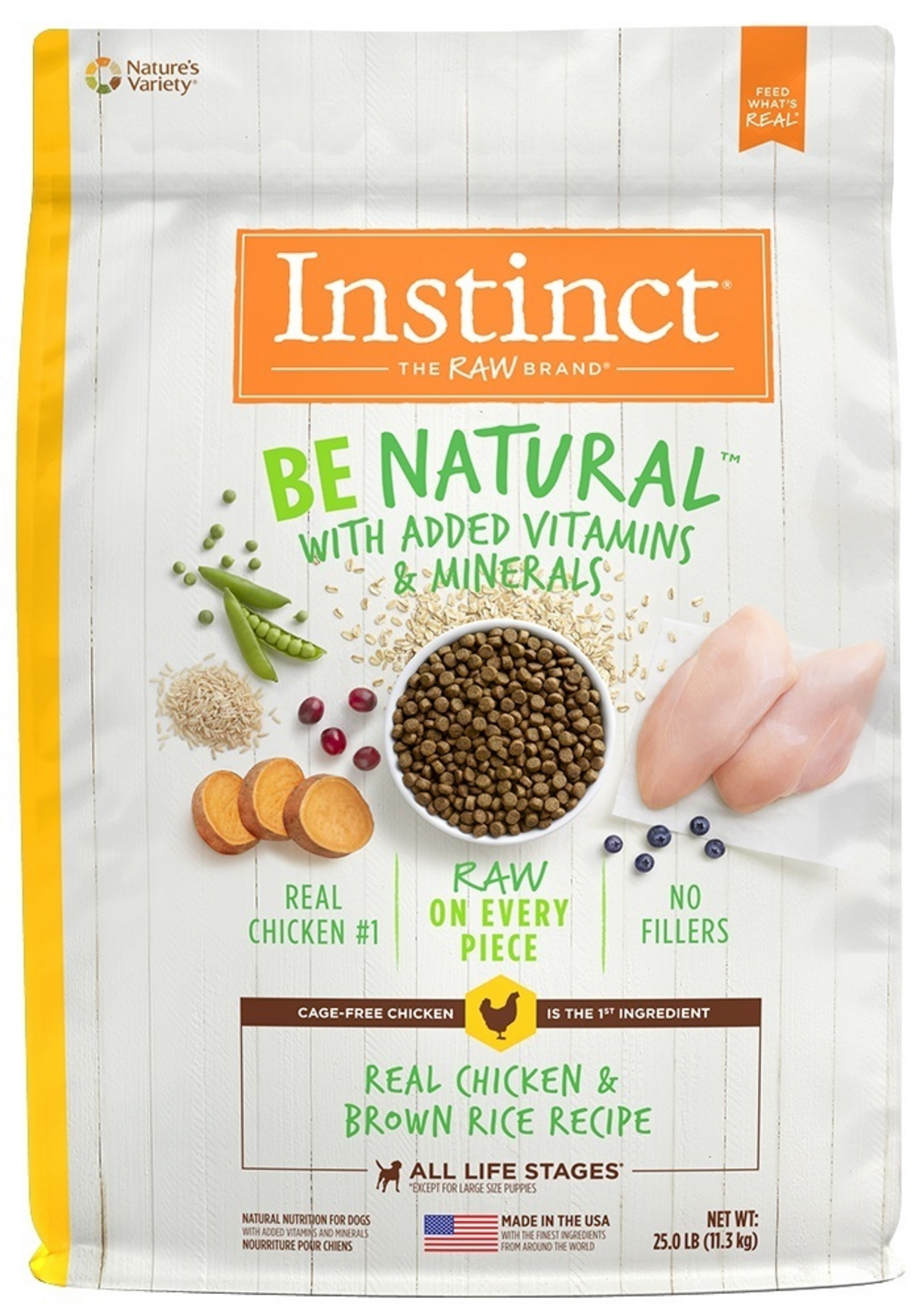 Instinct Be Natural Real Chicken & Brown Rice Dry Dog Food