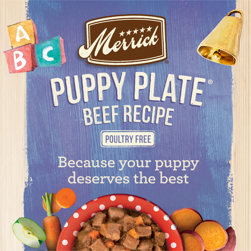 
                  
                    Merrick Grain Free Puppy Plate Beef Recipe Canned Puppy Food
                  
                