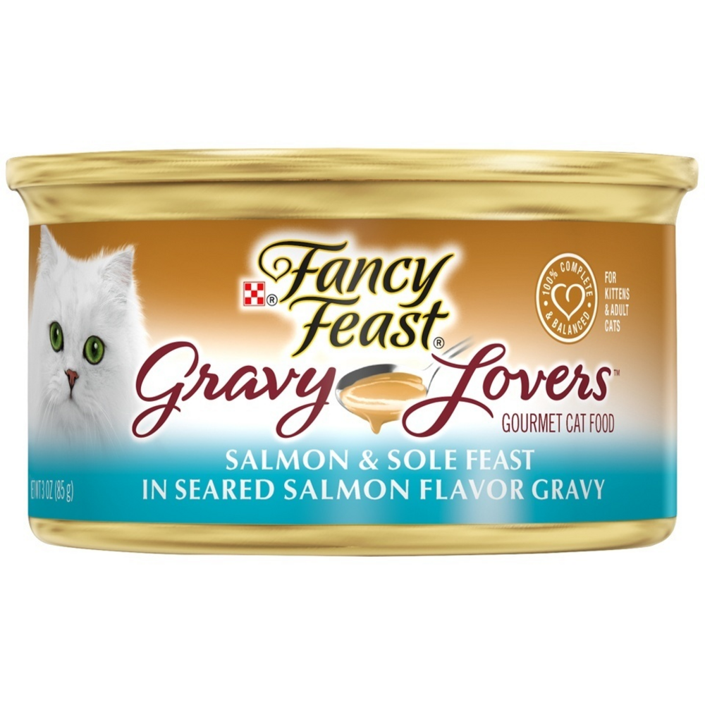 Fancy Feast Gravy Lovers Salmon & Sole Feast In Seared Salmon Flavor Gravy Canned Cat Food