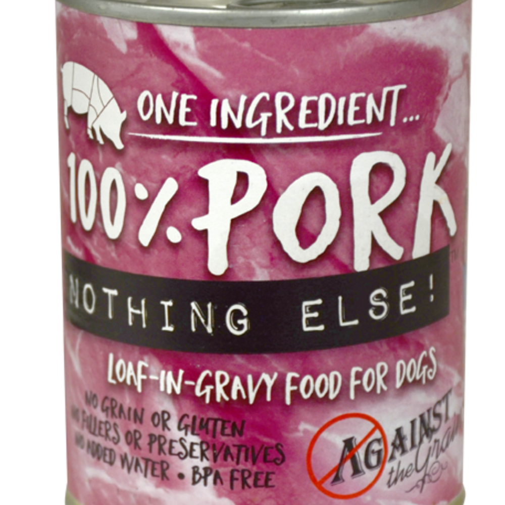 Against the Grain Nothing Else Grain Free One Ingredient 100% Pork Canned Dog Food