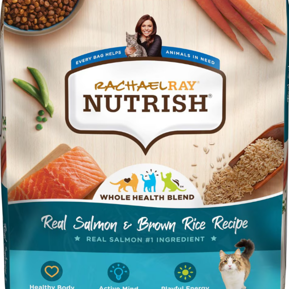 Rachael Ray Nutrish Natural Salmon & Brown Rice Recipe Dry Cat Food