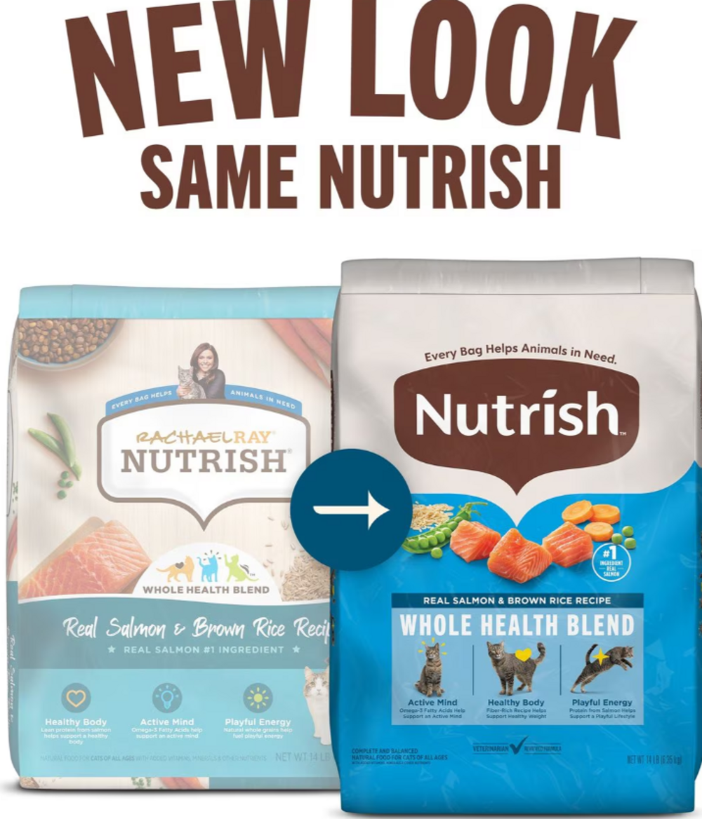 Rachael Ray Nutrish Natural Salmon & Brown Rice Recipe Dry Cat Food