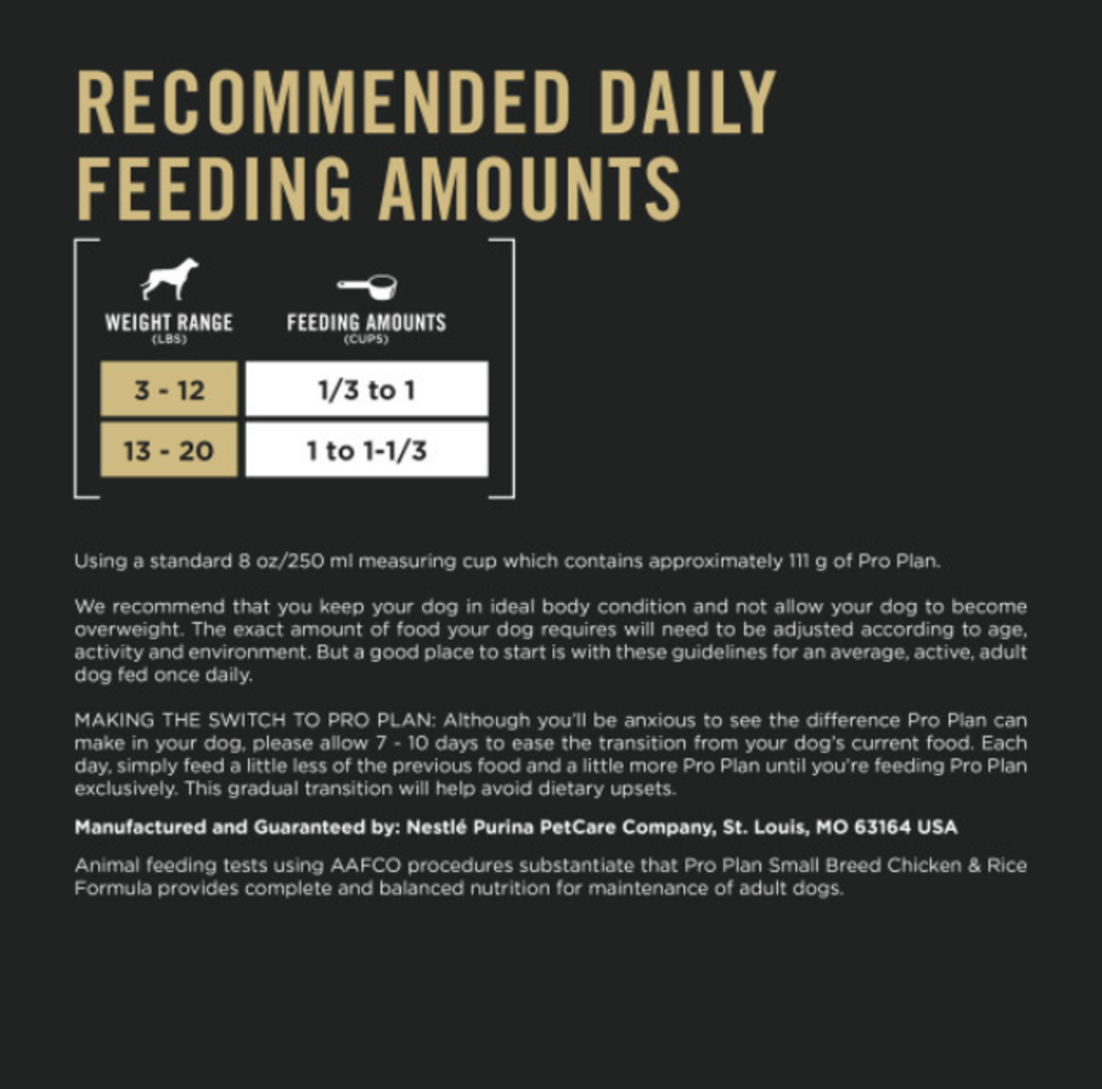 
                  
                    Purina Pro Plan Small Breed Dry Dog Food Chicken and Rice Formula
                  
                