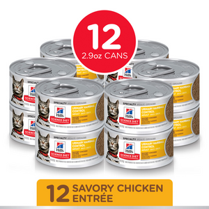 Hill's Science Diet Urinary & Hairball Control Savory Chicken Entree Adult Canned Cat Food