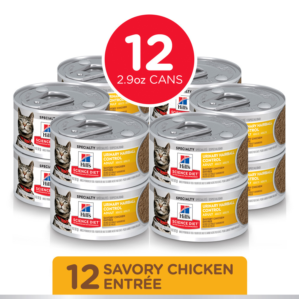 
                  
                    Hill's Science Diet Urinary & Hairball Control Savory Chicken Entree Adult Canned Cat Food
                  
                