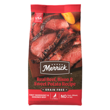 Load image into Gallery viewer, Merrick Premium Grain Free Dry Adult Wholesome And Natural Kibble With Beef, Bison And Sweet Potato