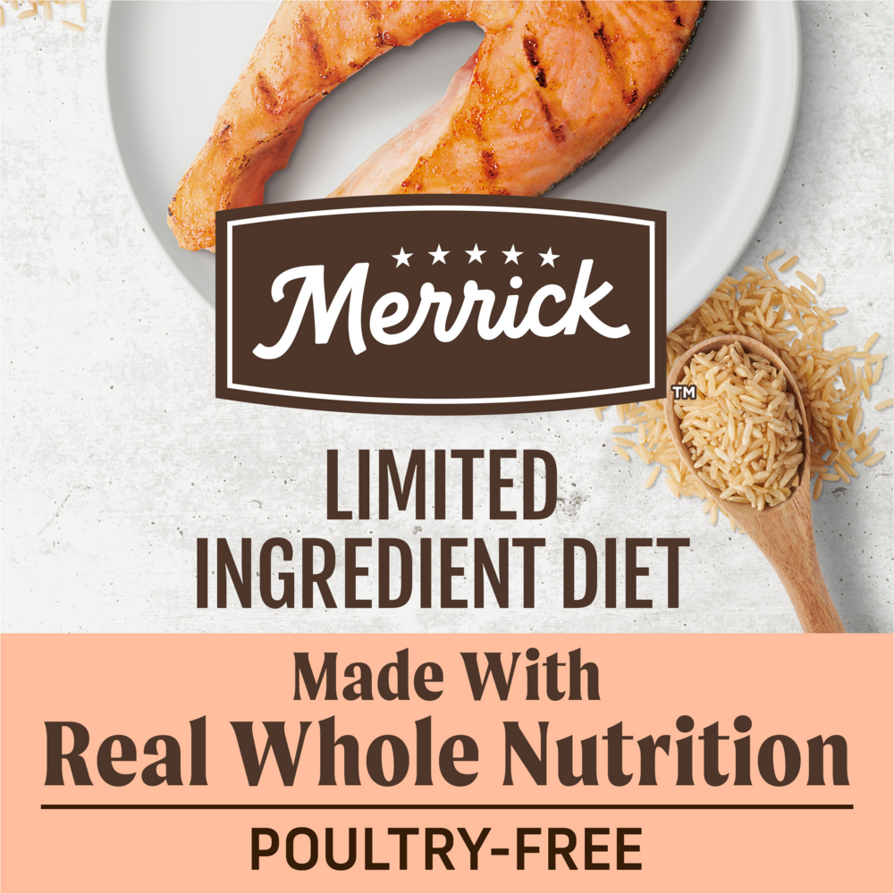 
                  
                    Merrick Limited Ingredient Diet Dry Dog Food Real Salmon & Brown Rice Recipe with Healthy Grains
                  
                