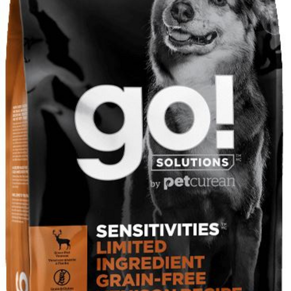 Petcurean GO! Solutions Sensitivities Limited Ingredient Venison Recipe Dry Dog Food