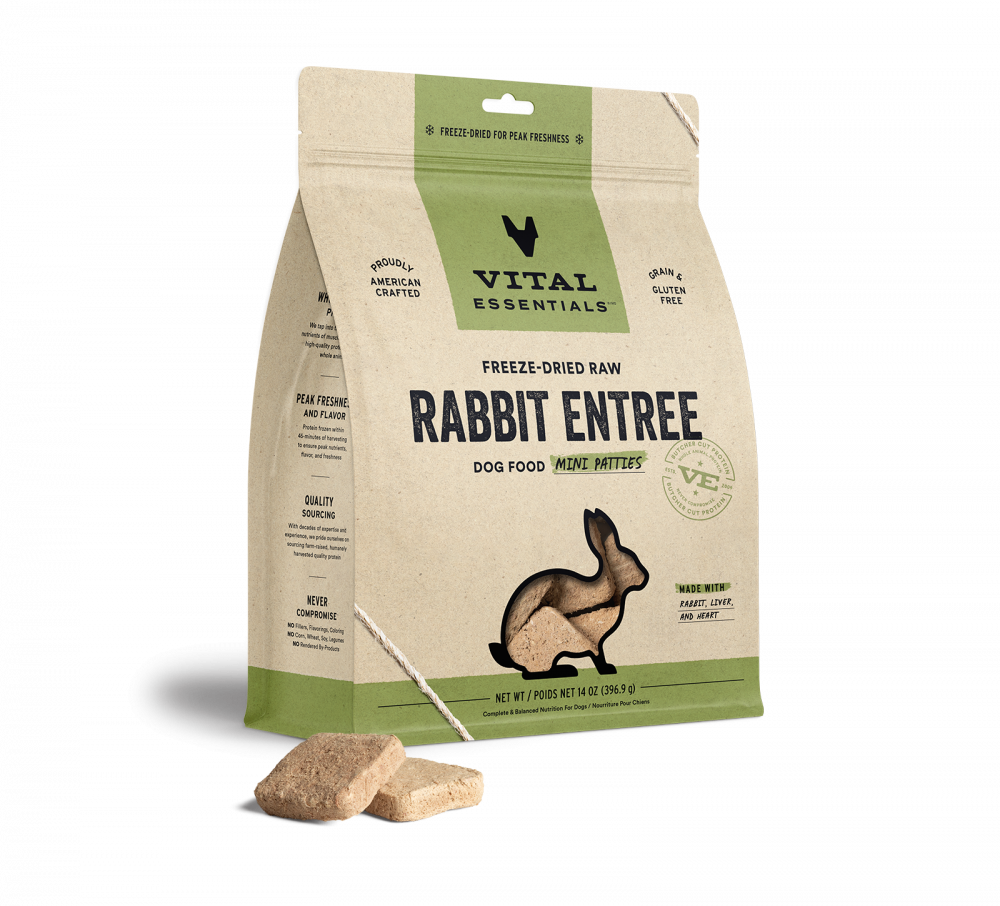 
                  
                    Vital Essentials Freeze Dried Grain Free Rabbit Mini Patties Entree for Dogs Food
                  
                