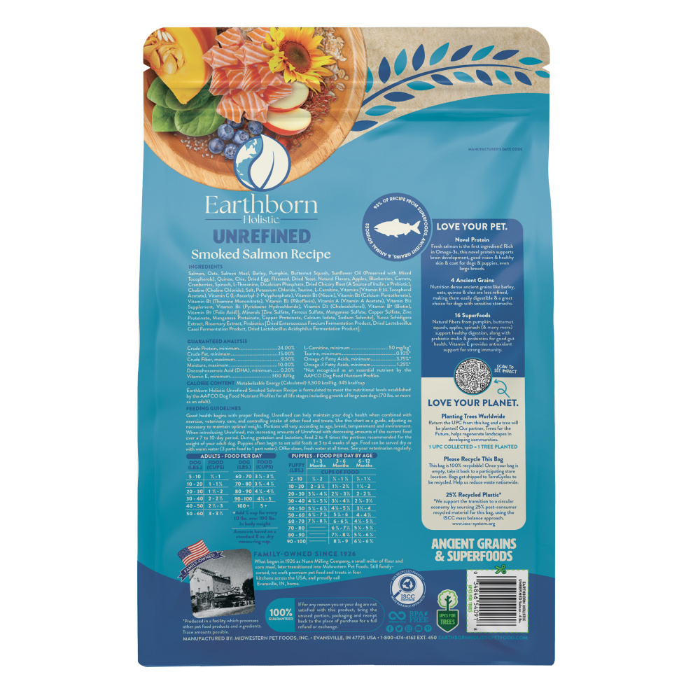 
                  
                    Earthborn Holistic Unrefined Smoked Salmon with Ancient Grains & Superfoods Dry Dog Food
                  
                