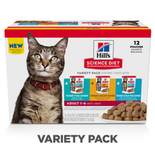 Load image into Gallery viewer, Hill&#39;s Science Diet Tender Dinner Variety Pack Adult Wet Cat Food