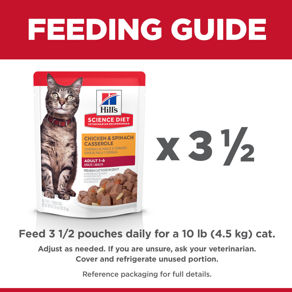 
                  
                    Hill's Science Diet Chicken & Spinach Casserole Adult Wet Cat Food
                  
                