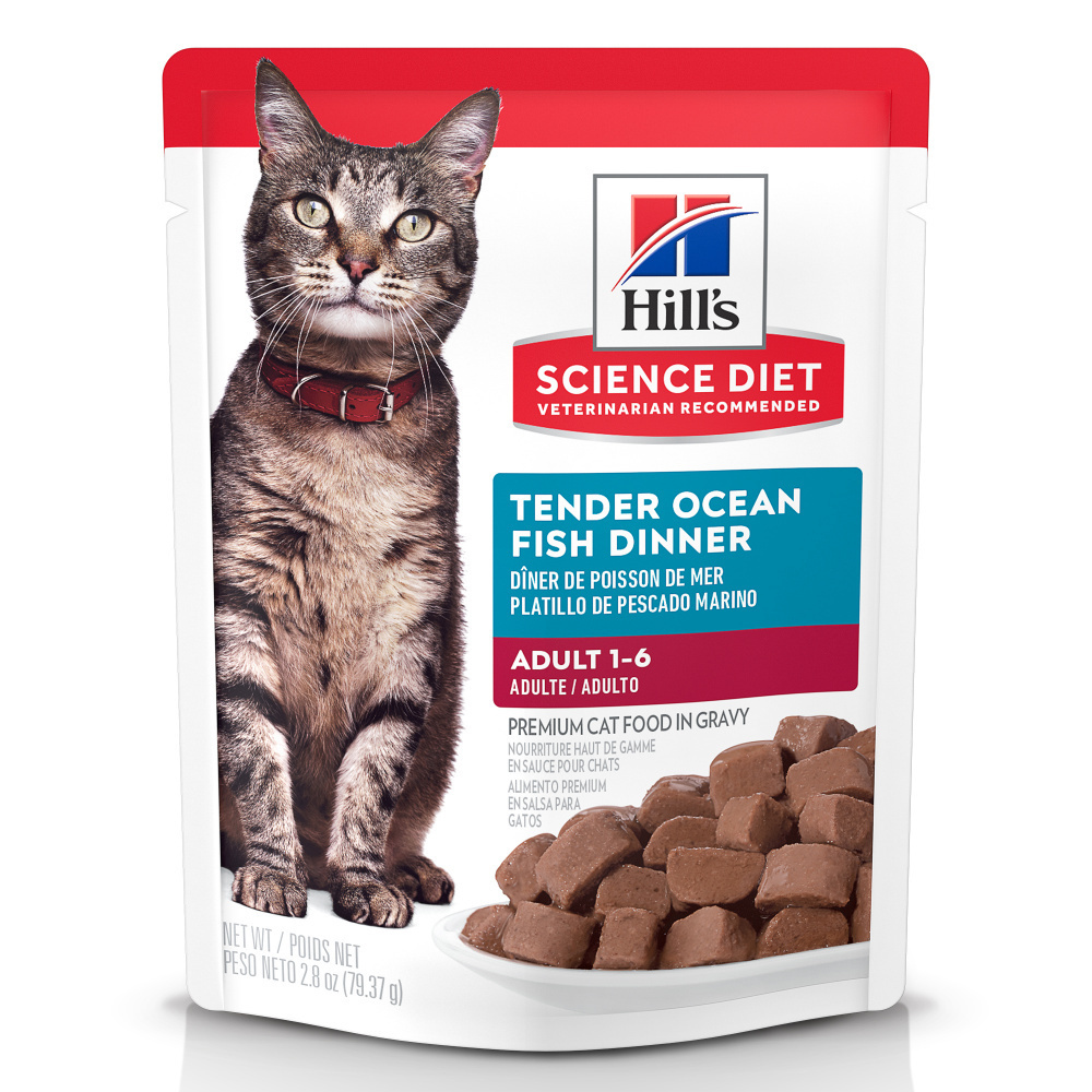 
                  
                    Hill's Science Diet Adult Tender Ocean Fish Dinner Wet Cat Food Pouches
                  
                