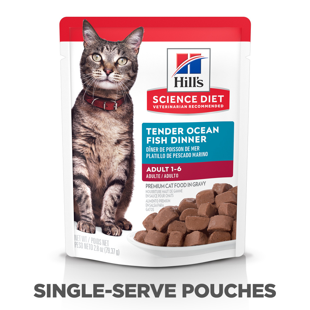 
                  
                    Hill's Science Diet Adult Tender Ocean Fish Dinner Wet Cat Food Pouches
                  
                