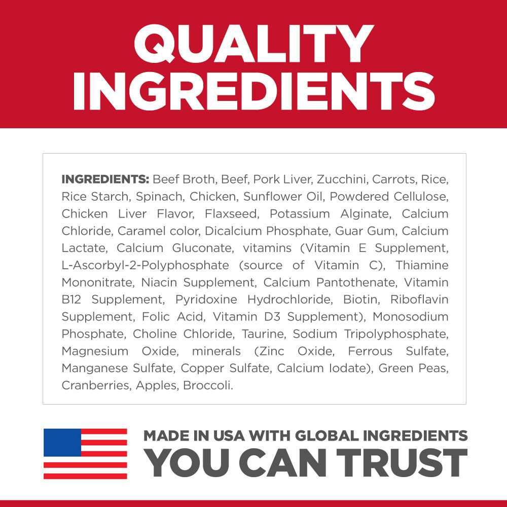 Hill's Science Diet Adult Savory Stew with Beef & Zucchini No Corn, Wheat, Soy Canned Dog Food