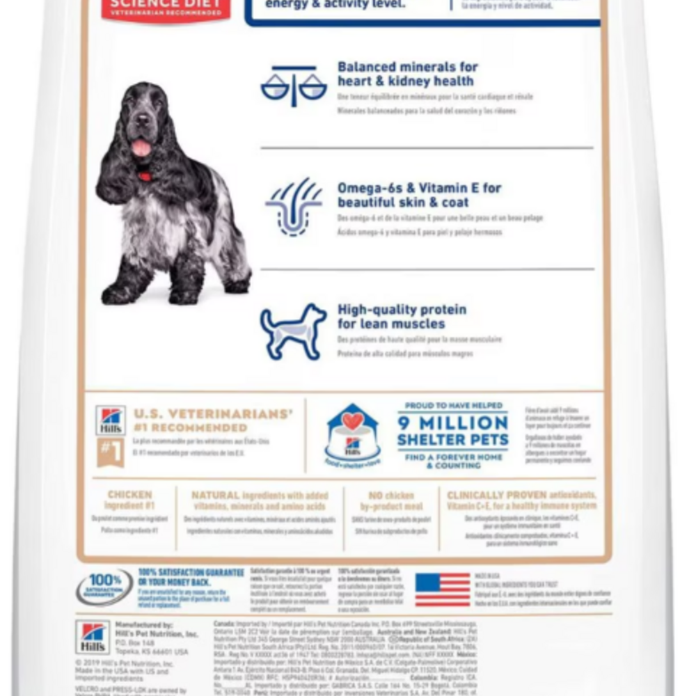 Hill's Science Diet Adult 7+ No Corn, Wheat, or Soy Chicken Senior Dry Dog Food