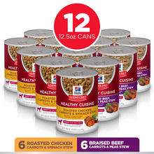 Load image into Gallery viewer, Hill&#39;s Science Diet Healthy Cuisine Adult Variety Pack Canned Dog Food