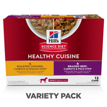 Load image into Gallery viewer, Hill&#39;s Science Diet Healthy Cuisine Adult Variety Pack Canned Dog Food