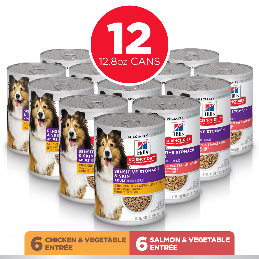 
                  
                    Hill's Science Diet Adult Sensitive Stomach & Skin Variety Pack Canned Dog Food
                  
                