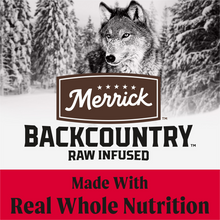 Load image into Gallery viewer, Merrick Backcountry Raw Infused Great Plains Red Recipe With Healthy Grains Freeze Dried Dog Food