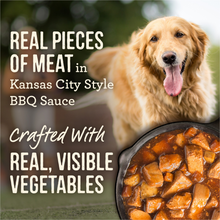 Load image into Gallery viewer, Merrick Wet Dog Food Slow-Cooked BBQ Kansas City Style with Chopped Pork Grain Free Canned Dog Food