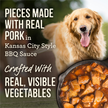 Load image into Gallery viewer, Merrick Wet Dog Food Slow-Cooked BBQ Kansas City Style with Chopped Pork Grain Free Canned Dog Food