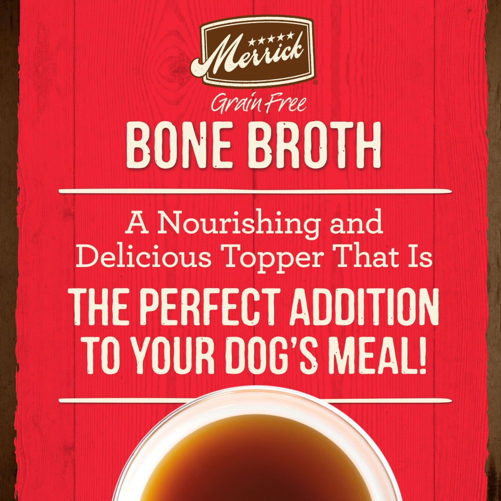 
                  
                    Merrick Grain Free Beef Bone Broth Wet Dog Food Topper
                  
                