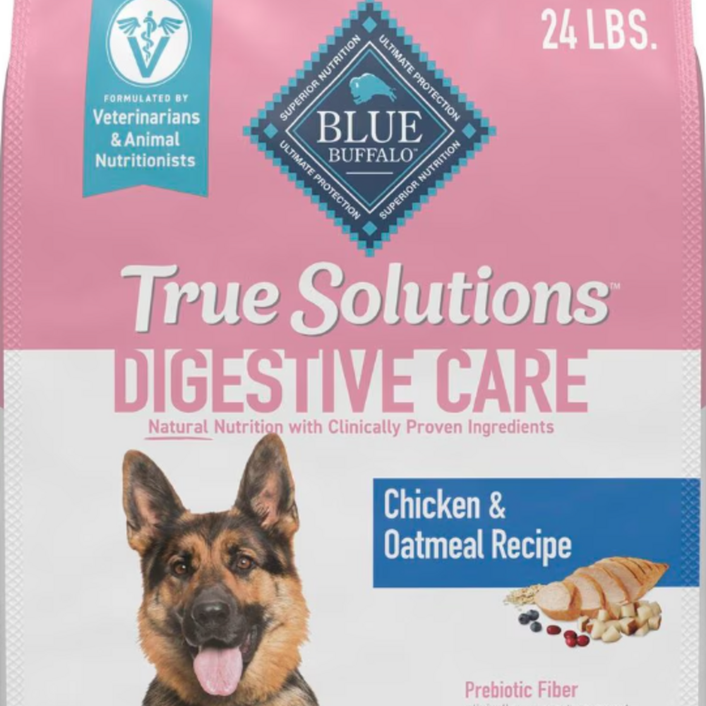 Blue Buffalo True Solutions Blissful Belly Digestive Care Formula Chicken Recipe Adult Dry Dog Food
