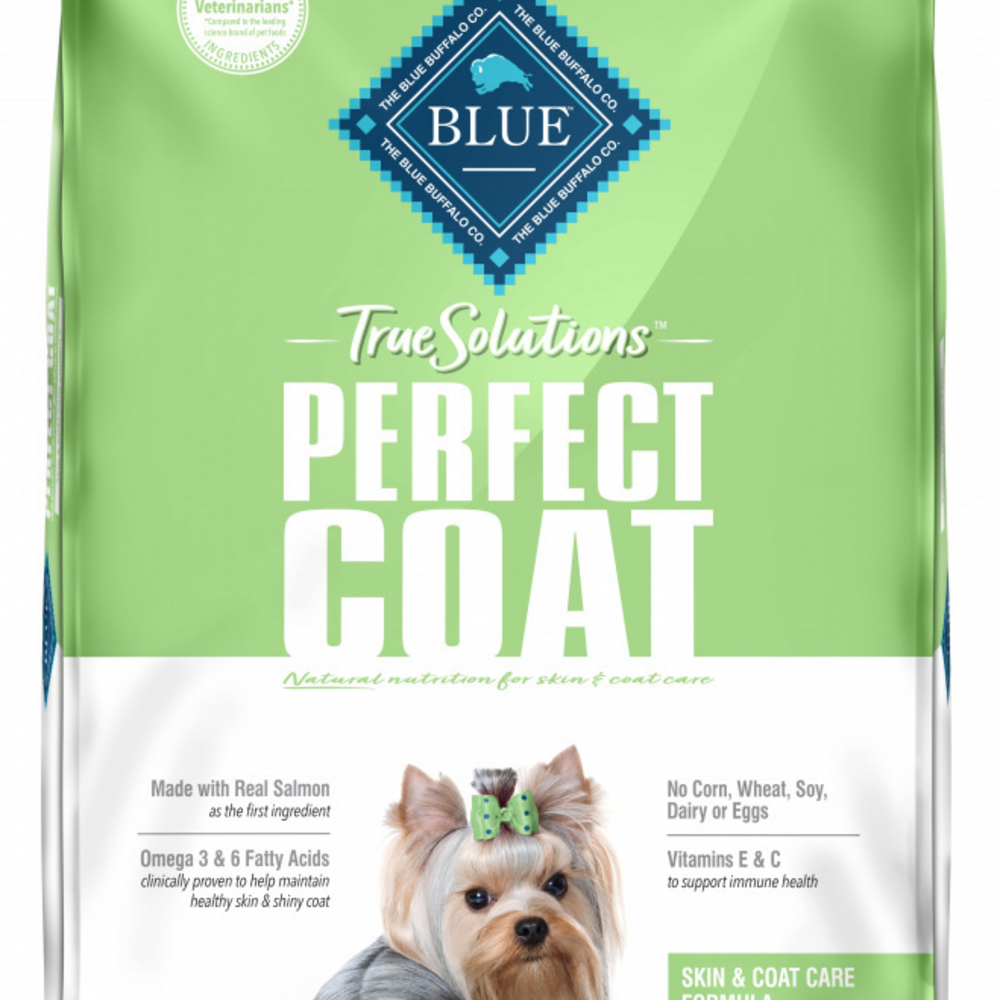 Blue Buffalo True Solutions Perfect Coat Skin & Coat Care Formula Salmon Recipe Adult Dry Dog Food