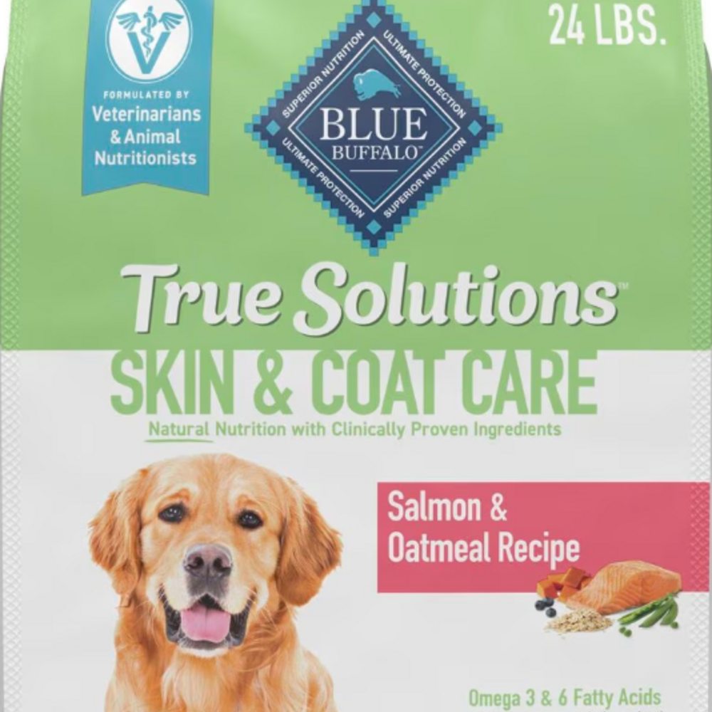 Blue Buffalo True Solutions Perfect Coat Skin & Coat Care Formula Salmon Recipe Adult Dry Dog Food