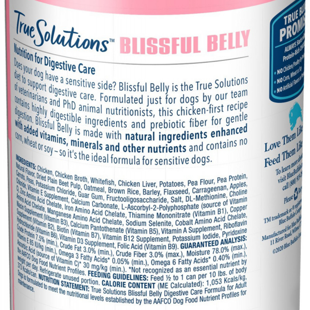 
                  
                    Blue Buffalo True Solutions Blissful Belly Digestive Care Formula Adult Canned Dog Food
                  
                