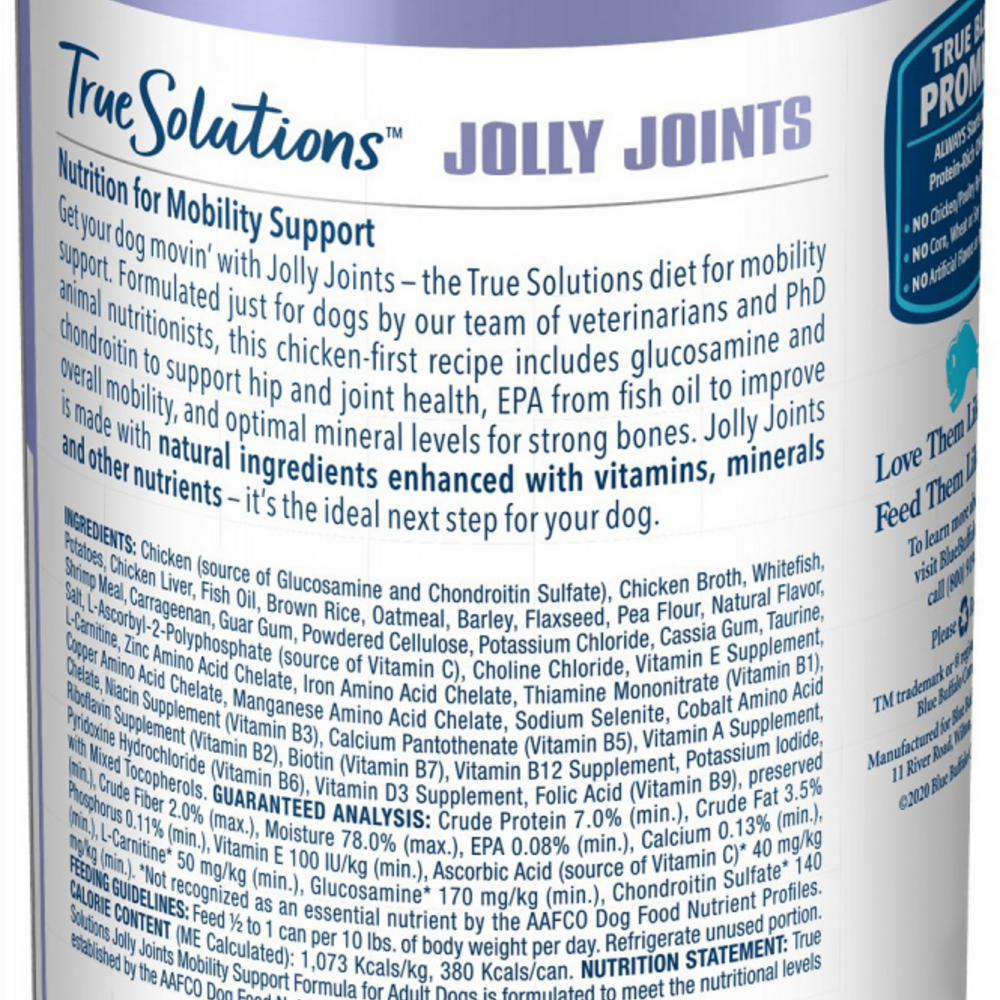 
                  
                    Blue Buffalo True Solutions Jolly Joints Mobility Support Formula Adult Canned Dog Food
                  
                