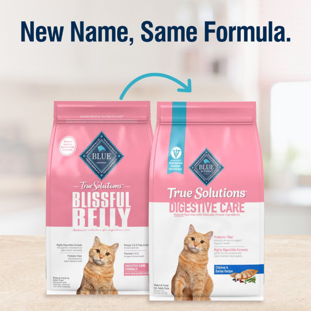 Blue Buffalo True Solutions Blissful Belly Digestive Care Formula Adult Dry Cat Food