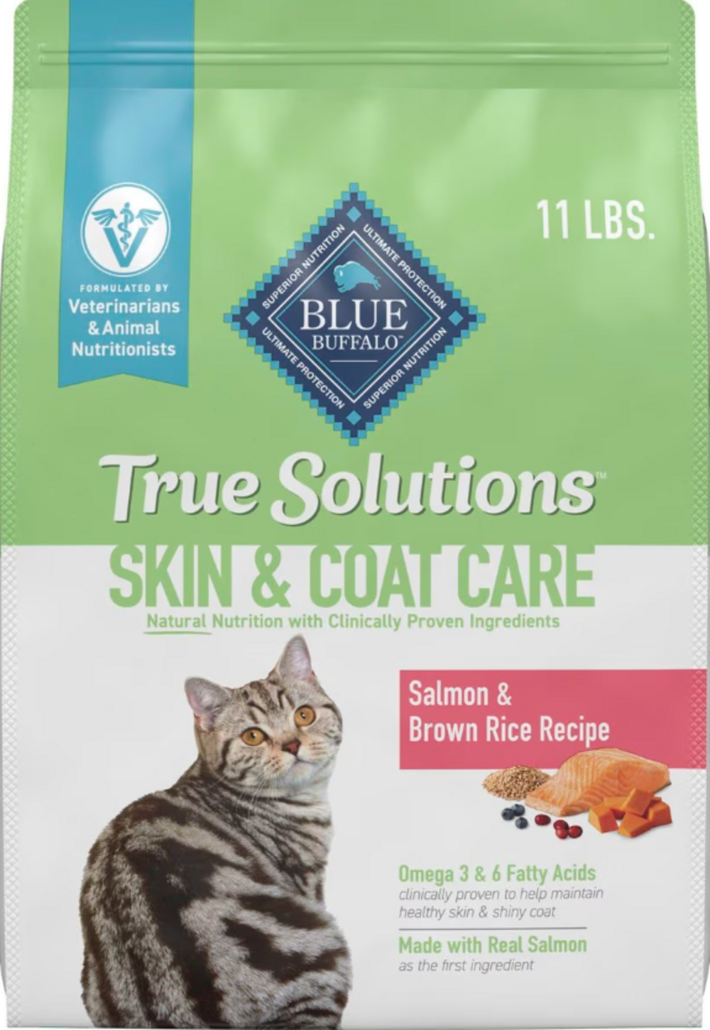 Blue Buffalo True Solutions Perfect Coat Skin & Coat Formula Adult Dry Cat Food