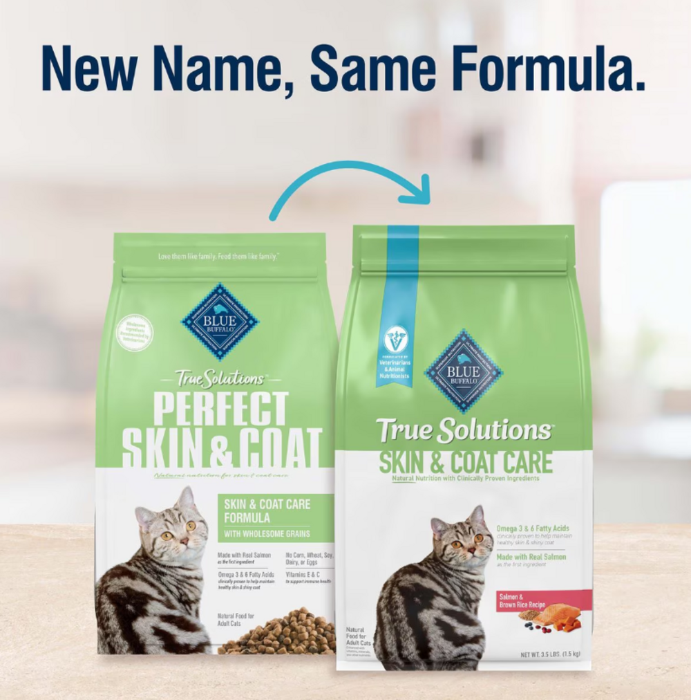 Blue Buffalo True Solutions Perfect Coat Skin & Coat Formula Adult Dry Cat Food