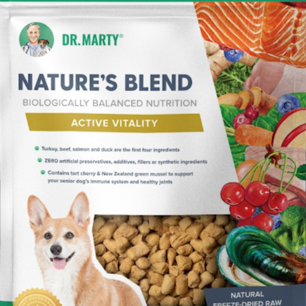 Dr. Marty Nature's Blend for Active Vitality Seniors Freeze Dried Raw Dog Food