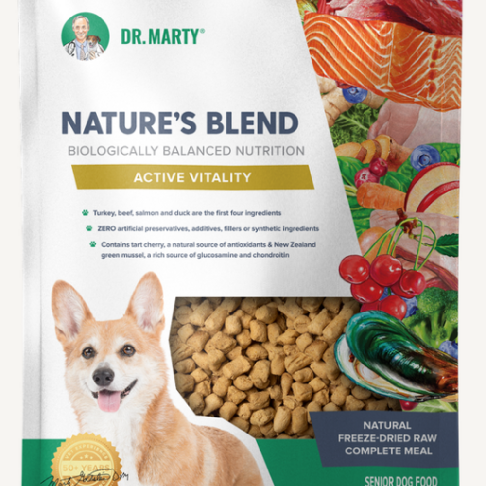 
                  
                    Dr. Marty Nature's Blend for Active Vitality Seniors Freeze Dried Raw Dog Food
                  
                